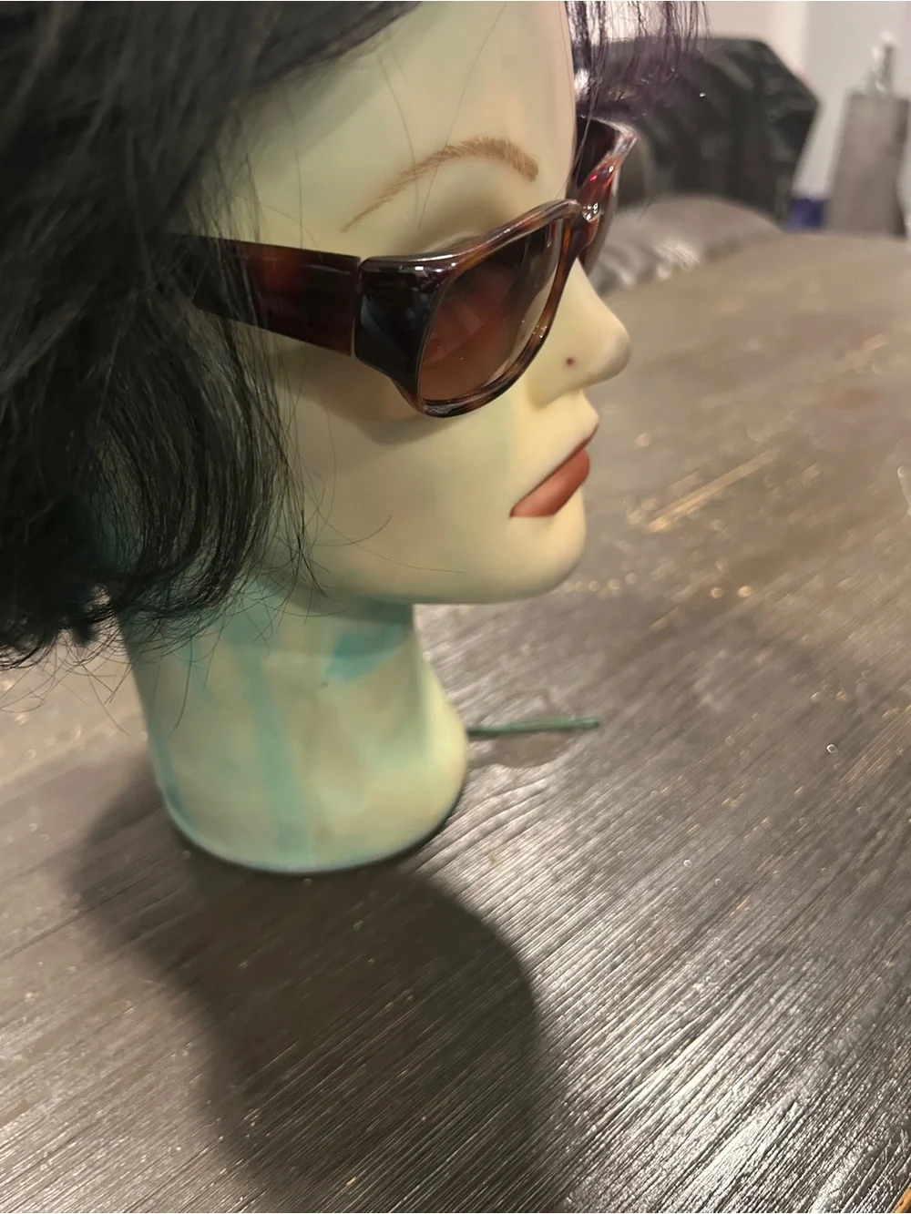 Tortoiseshelll Rectangular Sunglasses - Brown Lenses